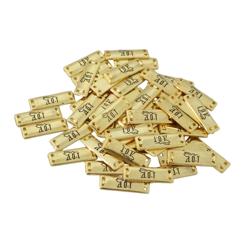 Grabado etiqueta de metal