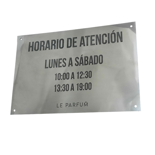 Grabado chapa de metal